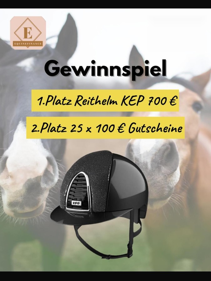 Gewinnspiel mit einem Reitsportfachhändler: KEP Reithelm und Gutscheine